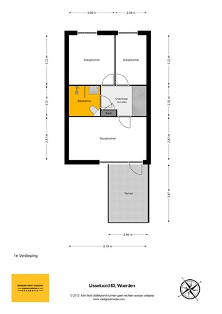 Plattegrond - IJsseloord 63, 3448 VD Woerden - EV - 2D.jpg